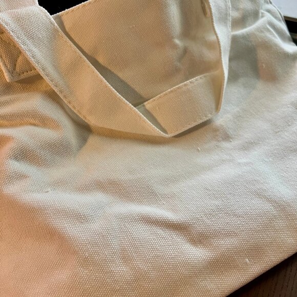 NWT Sanrio Hello Kitty Embroidered Canvas Tote Bag with Charm - Picture 7 of 11